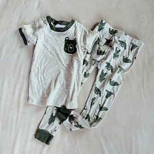 Old Navy Toddler Boys Size 5T Bears Pajama Set